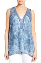 Women's Kut From The Kloth Laci Crochet Inset Top