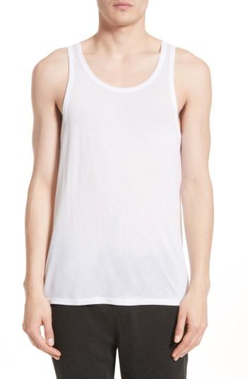 Men's Atm Anthony Thomas Melillo Lightweight Jersey Tank Top, Size - White