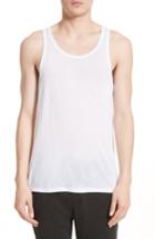 Men's Atm Anthony Thomas Melillo Lightweight Jersey Tank Top, Size - White