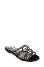 Women's Badgley Mischka Sofie Strappy Sandal .5 M - Black
