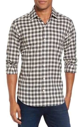 Men's Culturata Trim Fit Check Sport Shirt - Grey