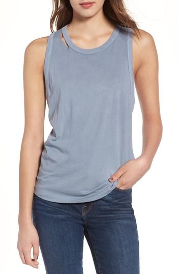 Women's N:philanthropy Crystal Deconstructed Tank - Blue