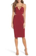 Women's Maria Bianca Nero Melani Strappy Cutout Dress - Burgundy