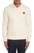 Men's Comme Des Garcons Play Zip-up Hoodie - Blue