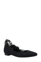 Women's J. Renee Zurina Lace-up Flat .5 B - Black