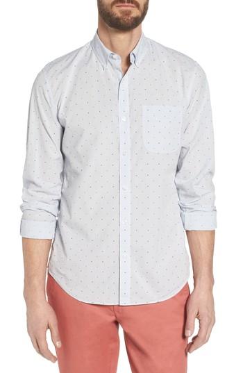 Men's Bonobos Slim Fit Dot Sport Shirt R - Blue