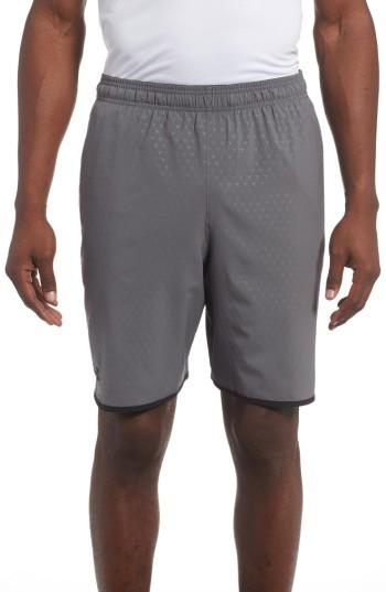 Men's Under Armour Qualifier Training Shorts, Size - Grey