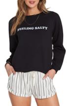 Women's Billabong Feeling Salty Sweatshirt - Black