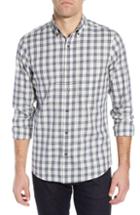 Men's Nordstrom Men's Shop Regular Fit Plaid Sport Shirt - White