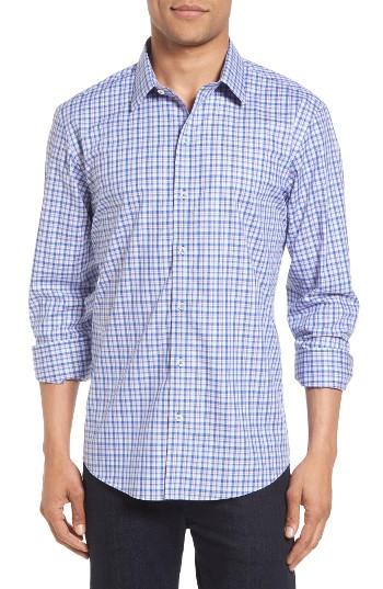 Men's Zachary Prell Bruno Plaid Sport Shrit - Blue
