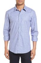 Men's Zachary Prell Bruno Plaid Sport Shrit - Blue