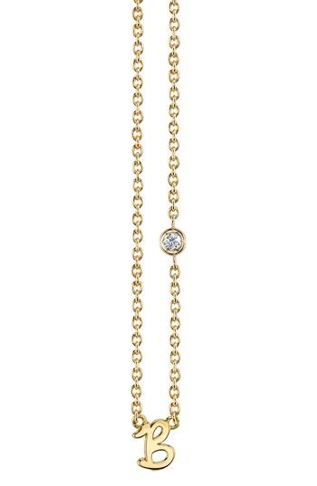 Women's Shy By Se Diamond Initial Pendant Necklace