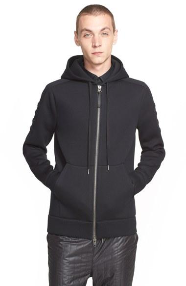 Men's Helmut Lang Full Zip Hoodie - Black