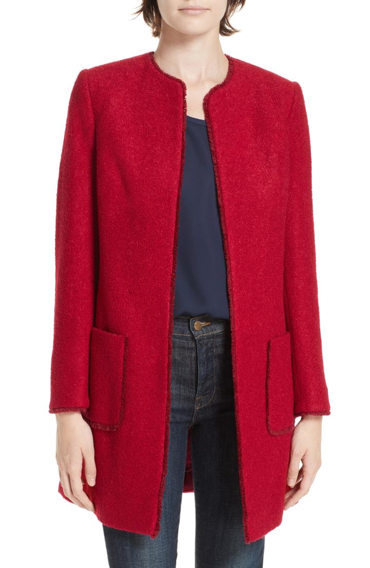 Women's Helene Berman Tweed Topper - Red