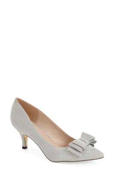 Women's Menbur 'glitter' Bow Pump Eu - Metallic
