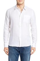 Men's Vilebrequin Caroubie Regular Fit Linen Sport Shirt, Size - White
