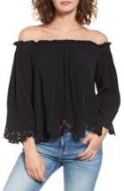 Women's Astr The Label Analena Off The Shoulder Blouse - Black