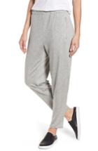 Petite Women's Eileen Fisher Slouchy Stretch Tencel Tapered Pants, Size P - Purple
