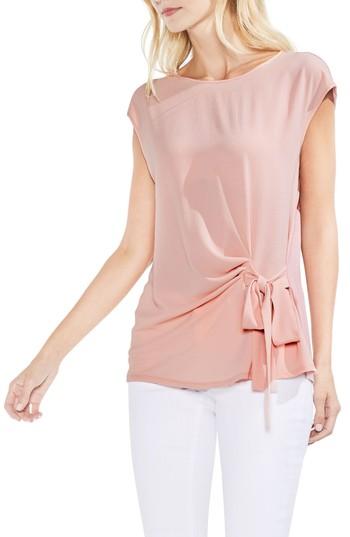 Women's Vince Camuto Tie Front Blouse, Size - Pink