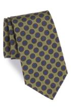 Men's Michael Bastian Floral Medallion Silk Tie, Size - Green