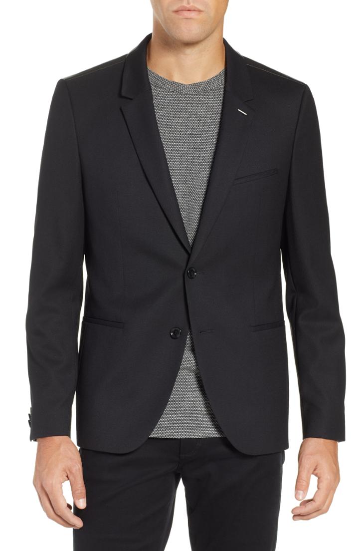 Men's Hugo Arti Extra Slim Sport Coat R - Black