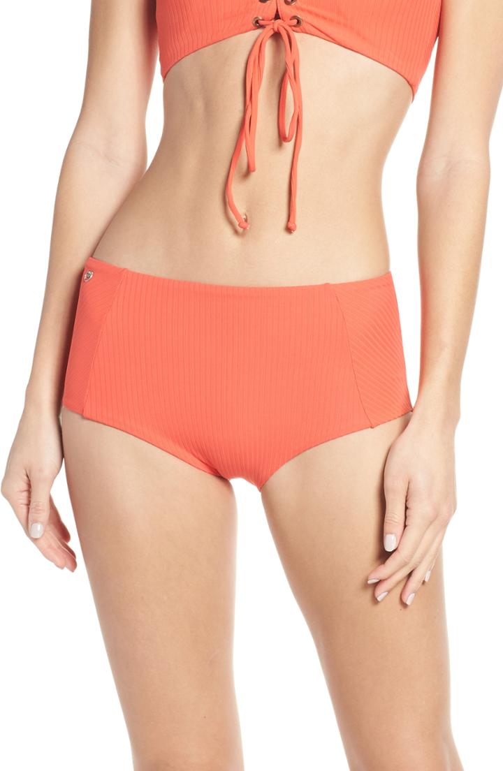 Women's Maaji Cayenne Bardot Reversible Bikini Bottoms - Red