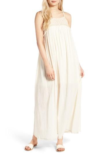 Women's Moon River Crochet Trim Maxi Dress