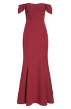 Women's Wayf The Lucy Strapless Trumpet Gown, Size - Red