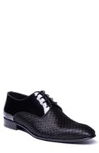 Men's Jared Lang Marco Checkerboard Derby Eu - Black