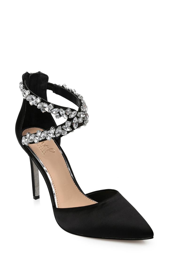 Women's Jewel Badgley Mischka Jazmine Pump .5 M - Black