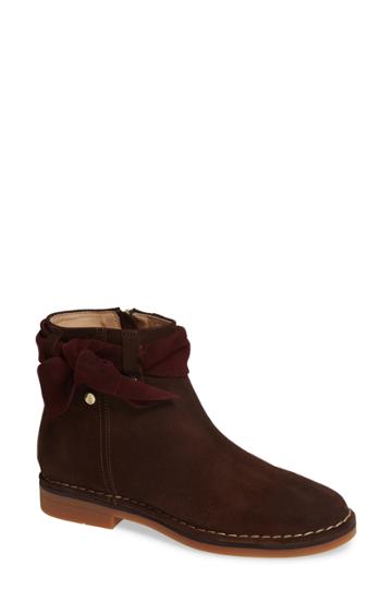 Women's Hush Puppies Catelyn Bow Bootie M - Brown