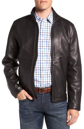 Men's Vince Camuto Leather Moto Jacket