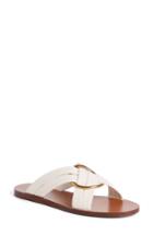 Women's Chloe Rony Crisscross Flat Sandal Us / 35eu - White