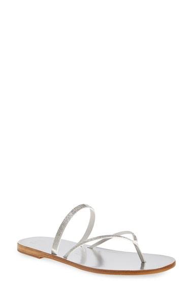 Women's Pedro Garcia 'ilsa' Crystal Sandal .5us / 38.5eu - Metallic