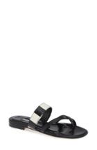 Women's Manolo Blahnik Susa Genuine Snakeskin Sandal Us / 37eu - Black