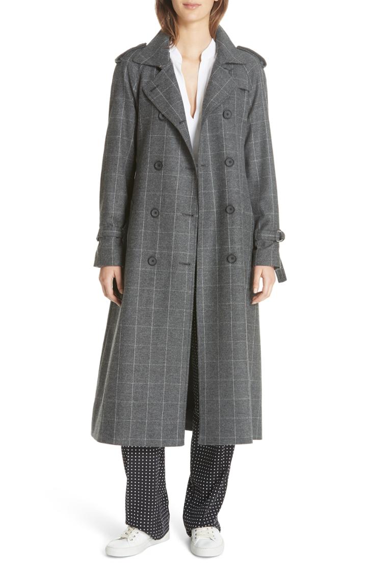 Women's Equipment Everton Wool Blend Trench Coat