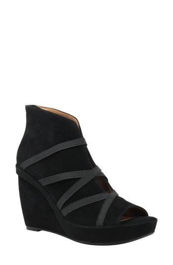 Women's L'amour Des Pieds Icelos Wedge Bootie M - Black