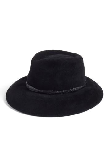 Women's Eric Javits Anette Fur Felt Fedora - Black