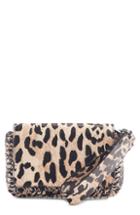 Paco Rabanne Leopard Print Calfskin Leather Crossbody Bag -