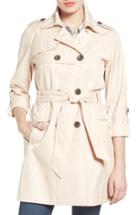 Women's Vince Camuto Double Gunflap Trench Coat - Pink