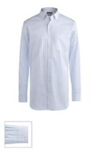 Men's John W. Nordstrom Made To Measure Extra Trim Fit Straight Collar Dobby Plaid Dress Shirt 30 - Blue