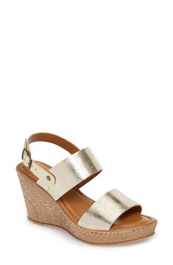 Women's Bella Vita Cor Wedge Sandal N - Metallic