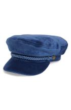 Women's Brixton Fiddler Corduroy Baker Boy Cap - Blue