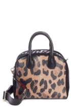Christian Louboutin Marie Jane Small Leather & Suede Satchel - Brown