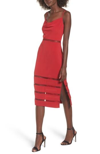 Women's Keepsake The Label Indugle Cowl Neck Sheath Dress - Red