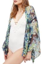 Women's Free People Fleur De Lis Kimono - Blue