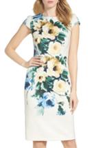 Women's Betsey Johnson Floral Midi Dress - Ivory