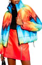 Women's Topshop Rainbow Puffer Jacket
