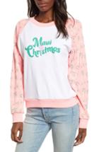 Women's Wildfox Maui Christmas Fiona Sweatshirt - Yellow
