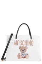 Moschino Bear Shopping Tote - White